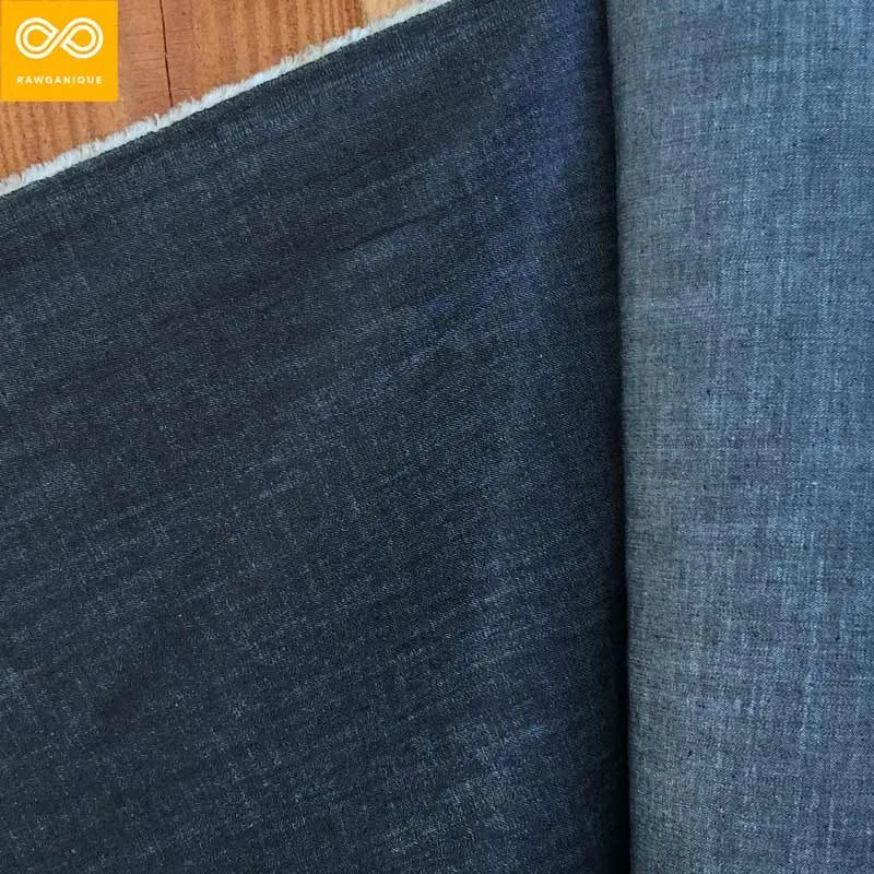 100% Organic Cotton Light Denim Fabric (8 oz) By the Yard