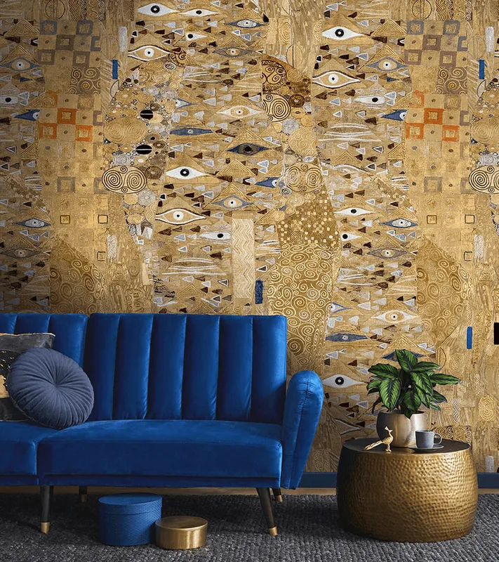 Adele Wall Mural in Gold