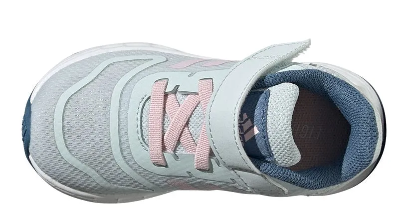 adidas Duramo 10 EL Infants Trainers - Girls - Blue Tint/Clear Pink/Altered Blue