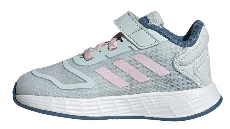 adidas Duramo 10 EL Infants Trainers - Girls - Blue Tint/Clear Pink/Altered Blue