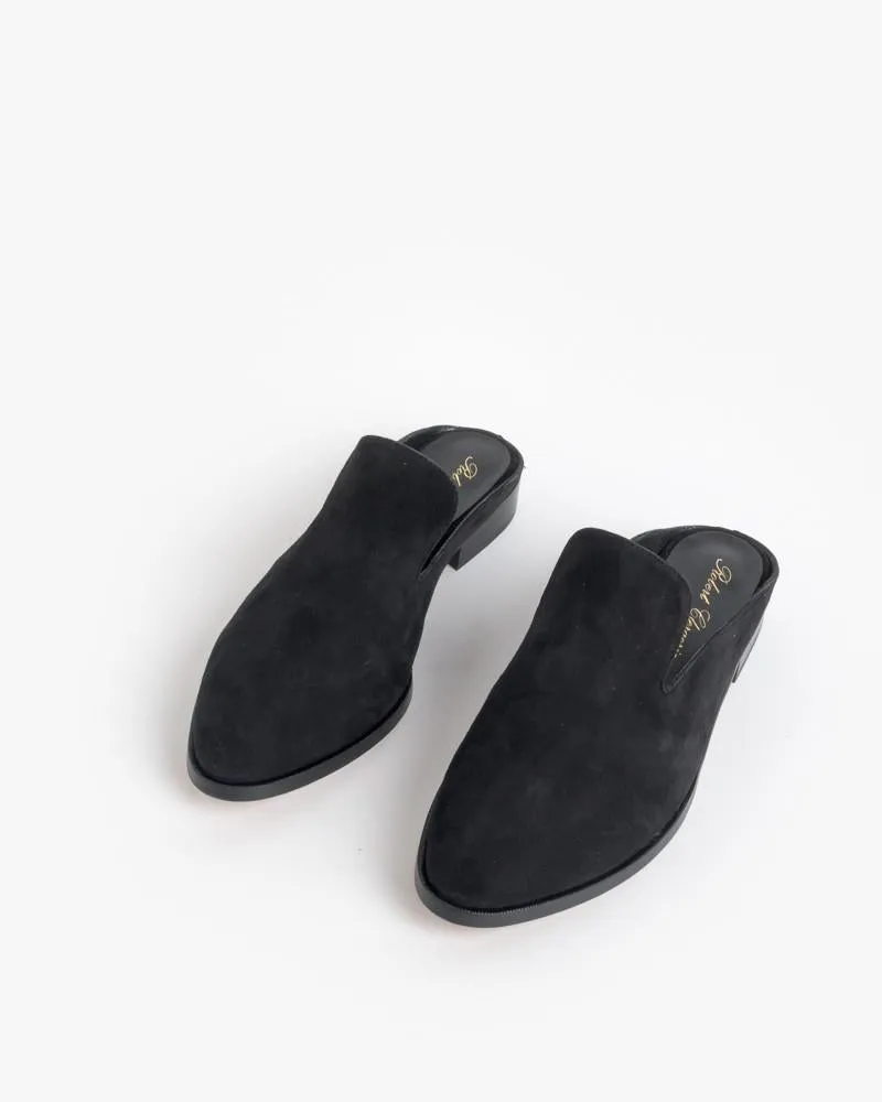 Alicel Slip On in Black Suede