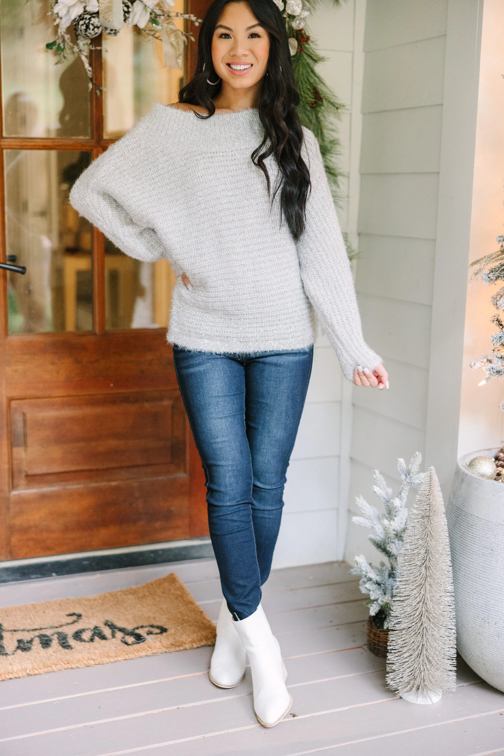 All On You Blush PInk Off Shoulder Sweater