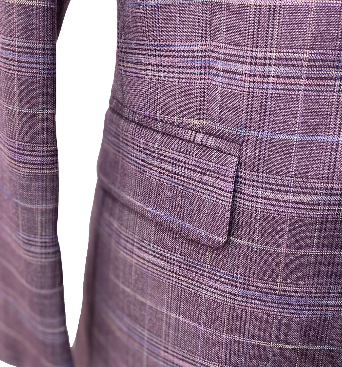 Angelo Rossi Check Modern Fit Suit - Lavender