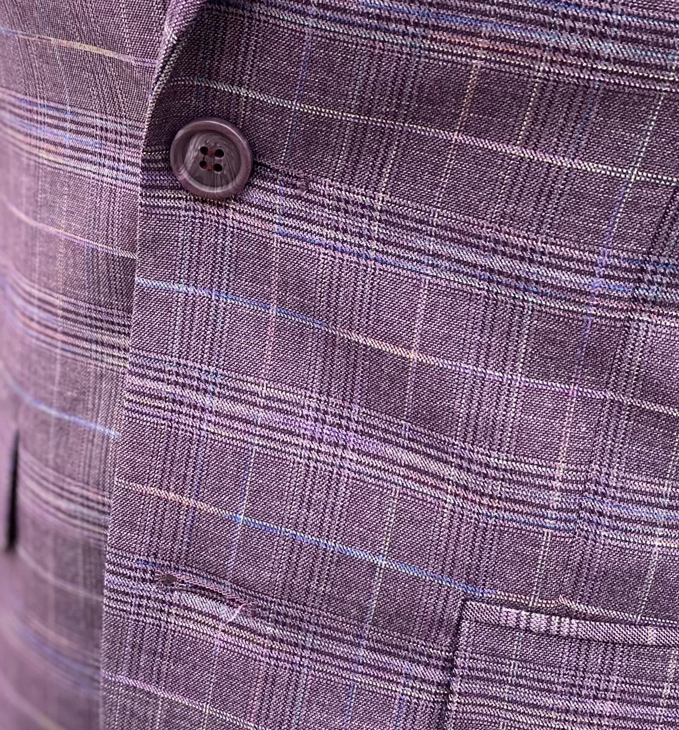 Angelo Rossi Check Modern Fit Suit - Lavender