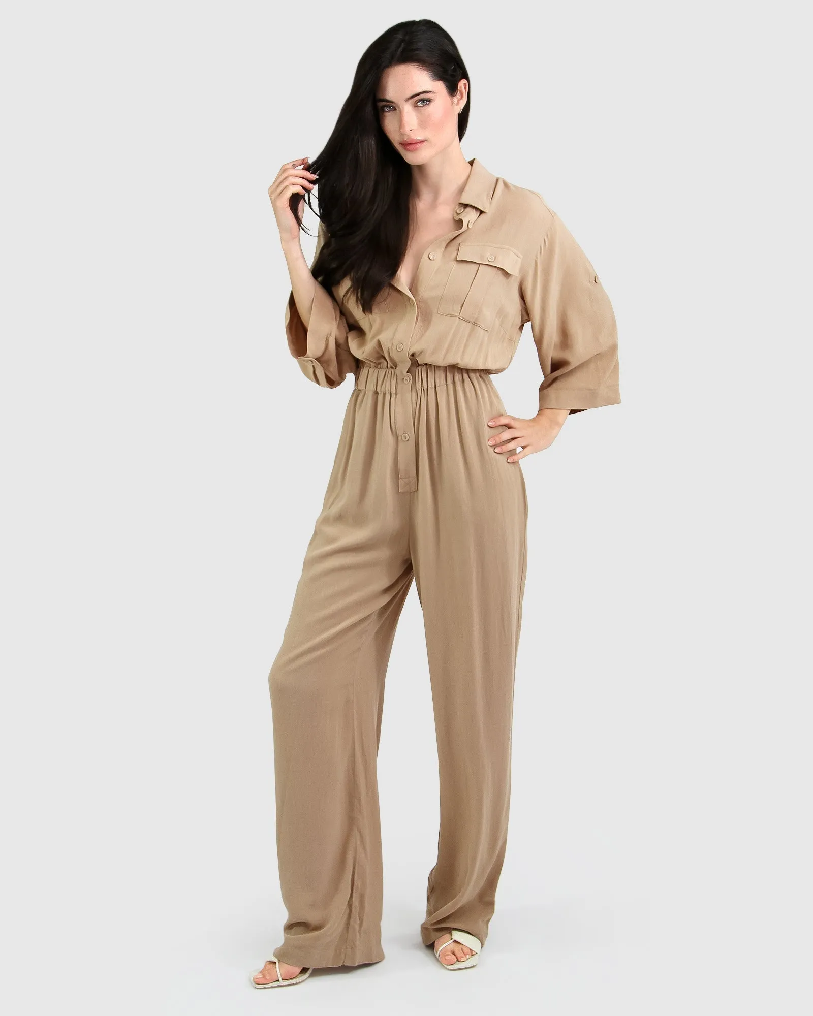 Art Of Escape Jumpsuit - Latte