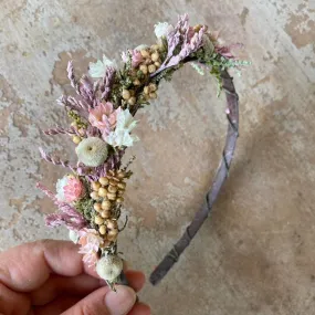 Baby's breath flower headband