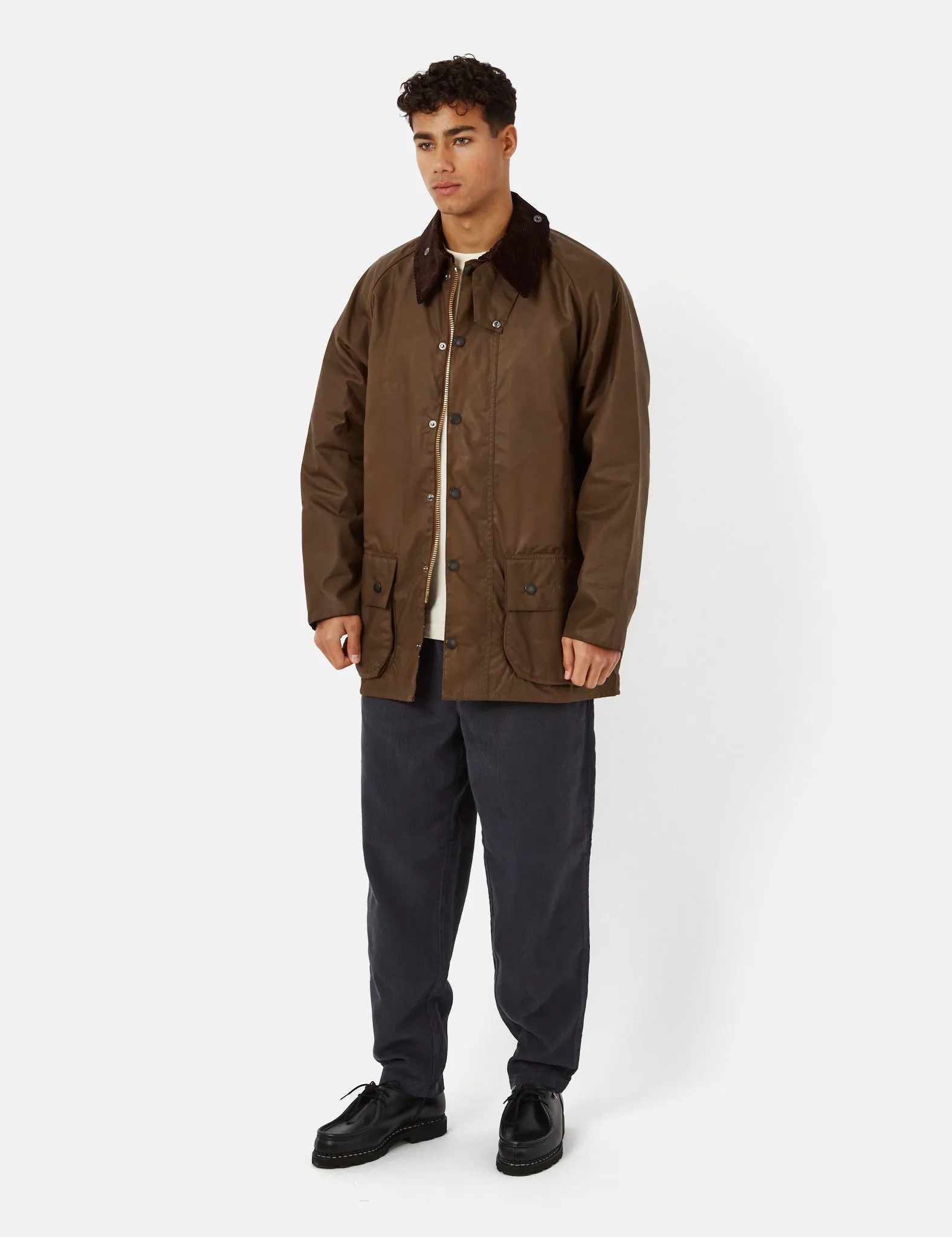 Barbour Beaufort Wax Jacket - Bark Brown