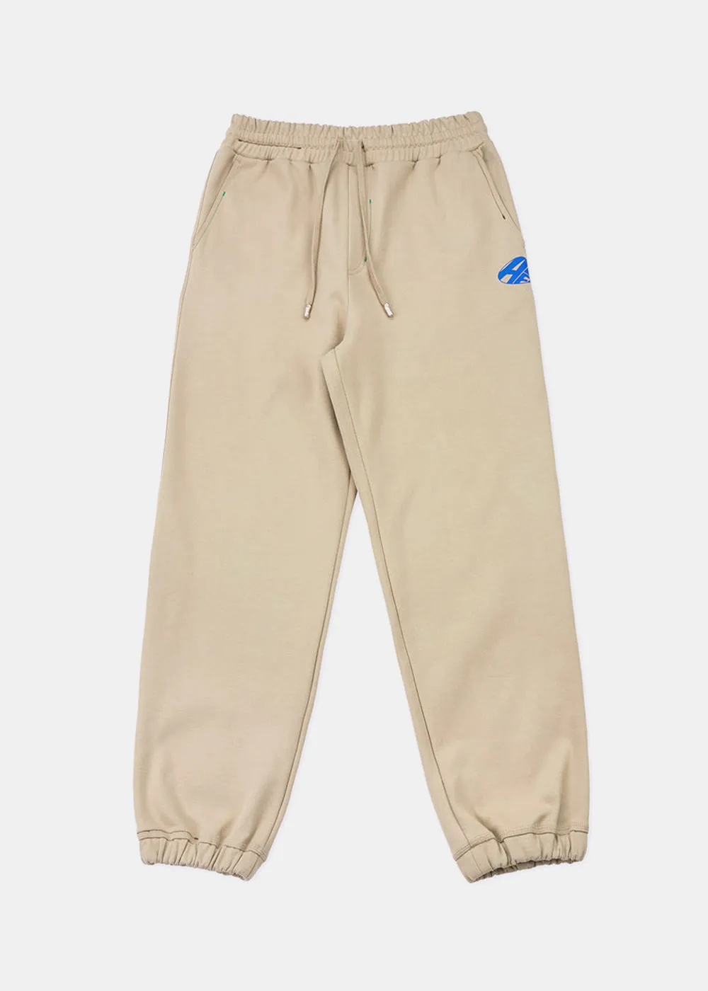 Beige Distort Logo Sweatpants