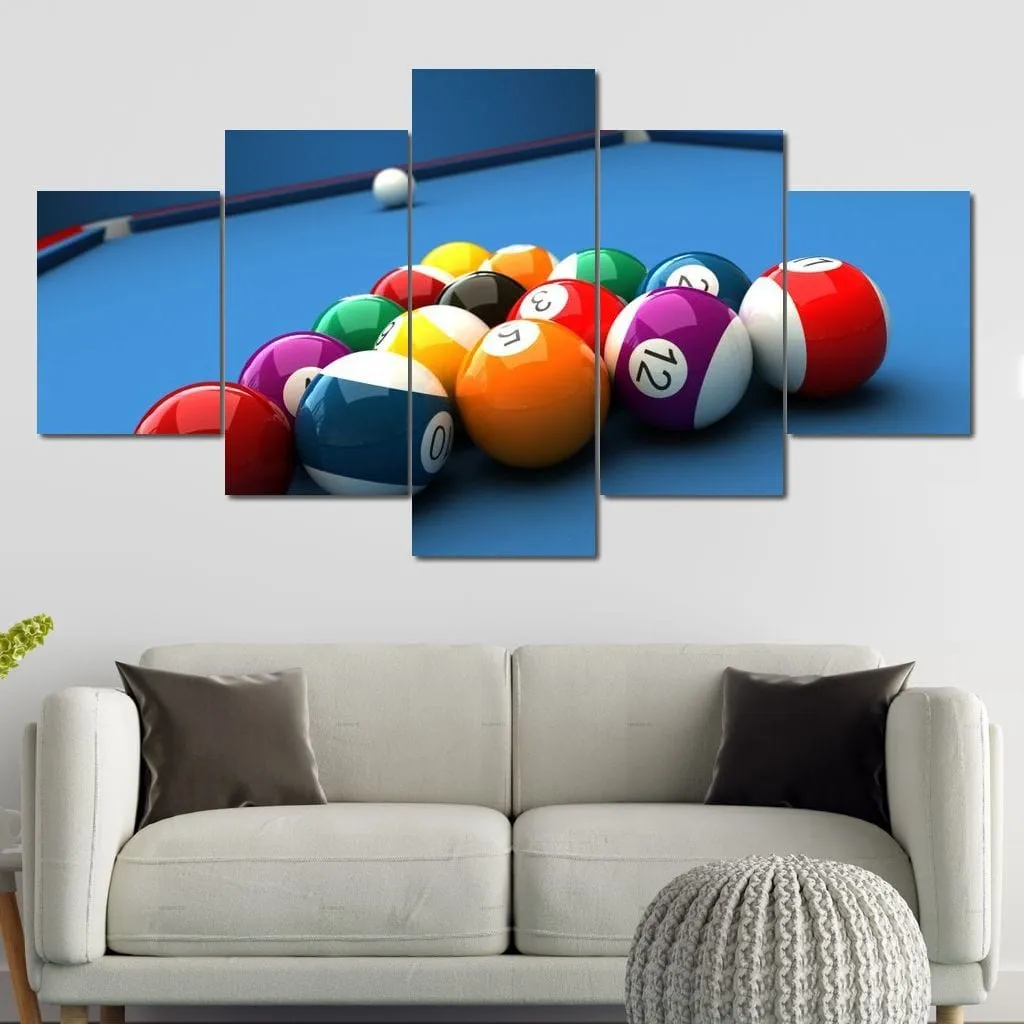 Billiard Table Canvas Set