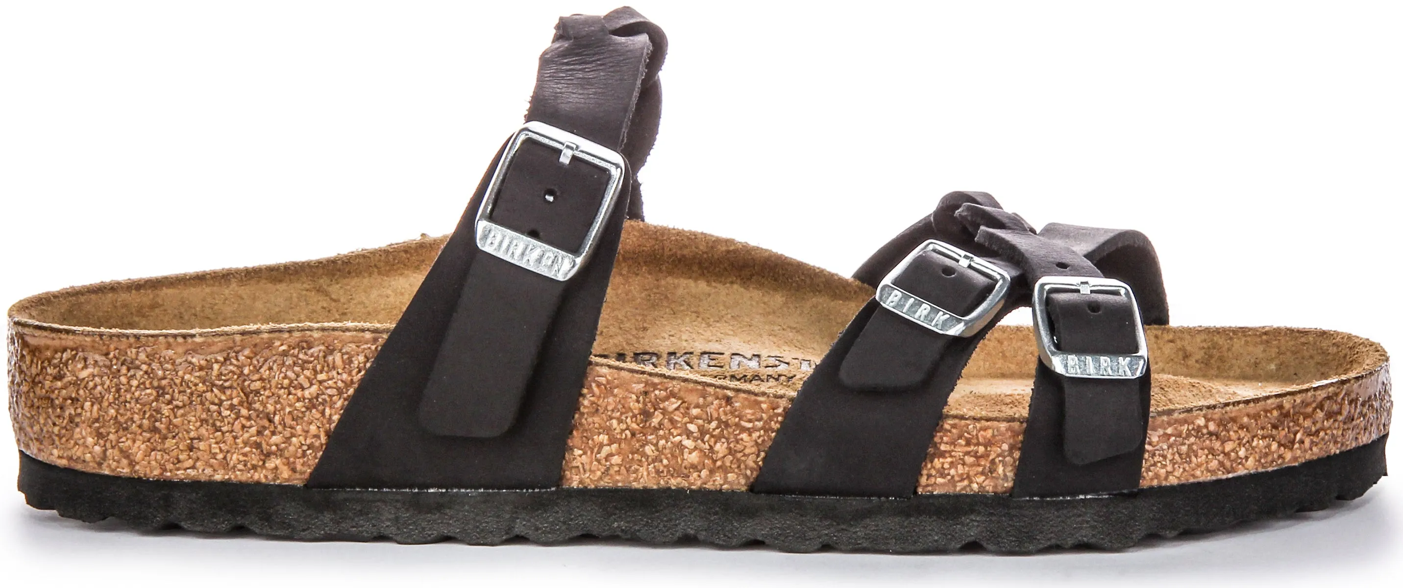 Birkenstock Franca Braided In Black | Regular Fit