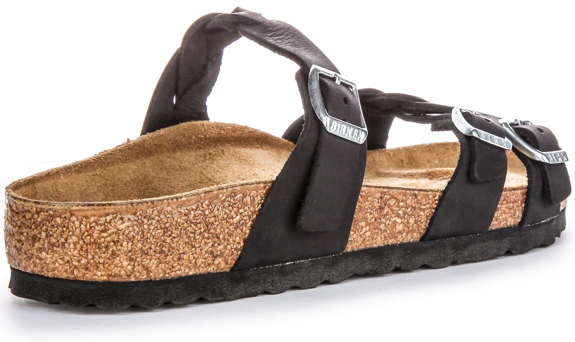 Birkenstock Franca Braided In Black | Regular Fit