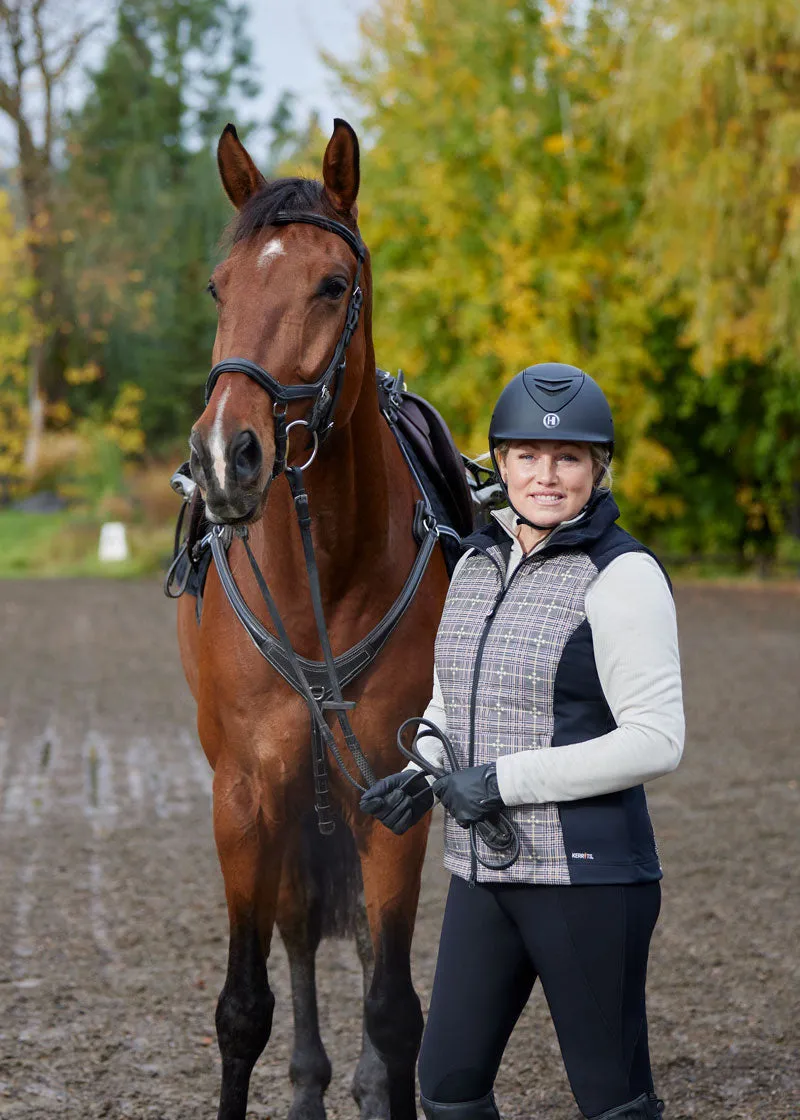 Bits of Plaid Quilted Equestrian Vest