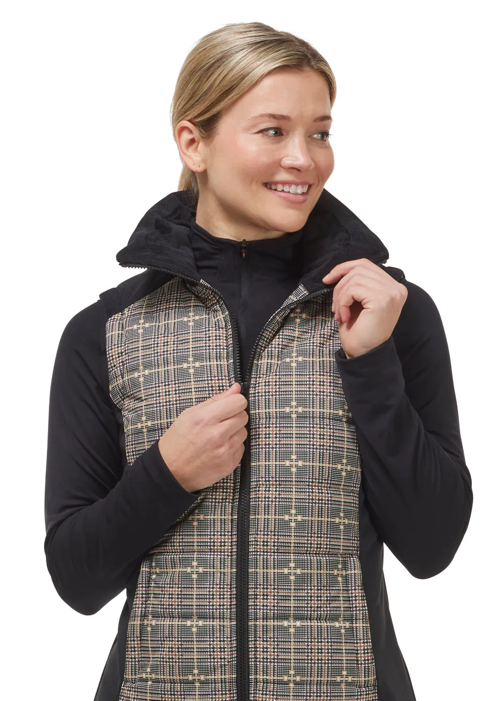 Bits of Plaid Quilted Equestrian Vest