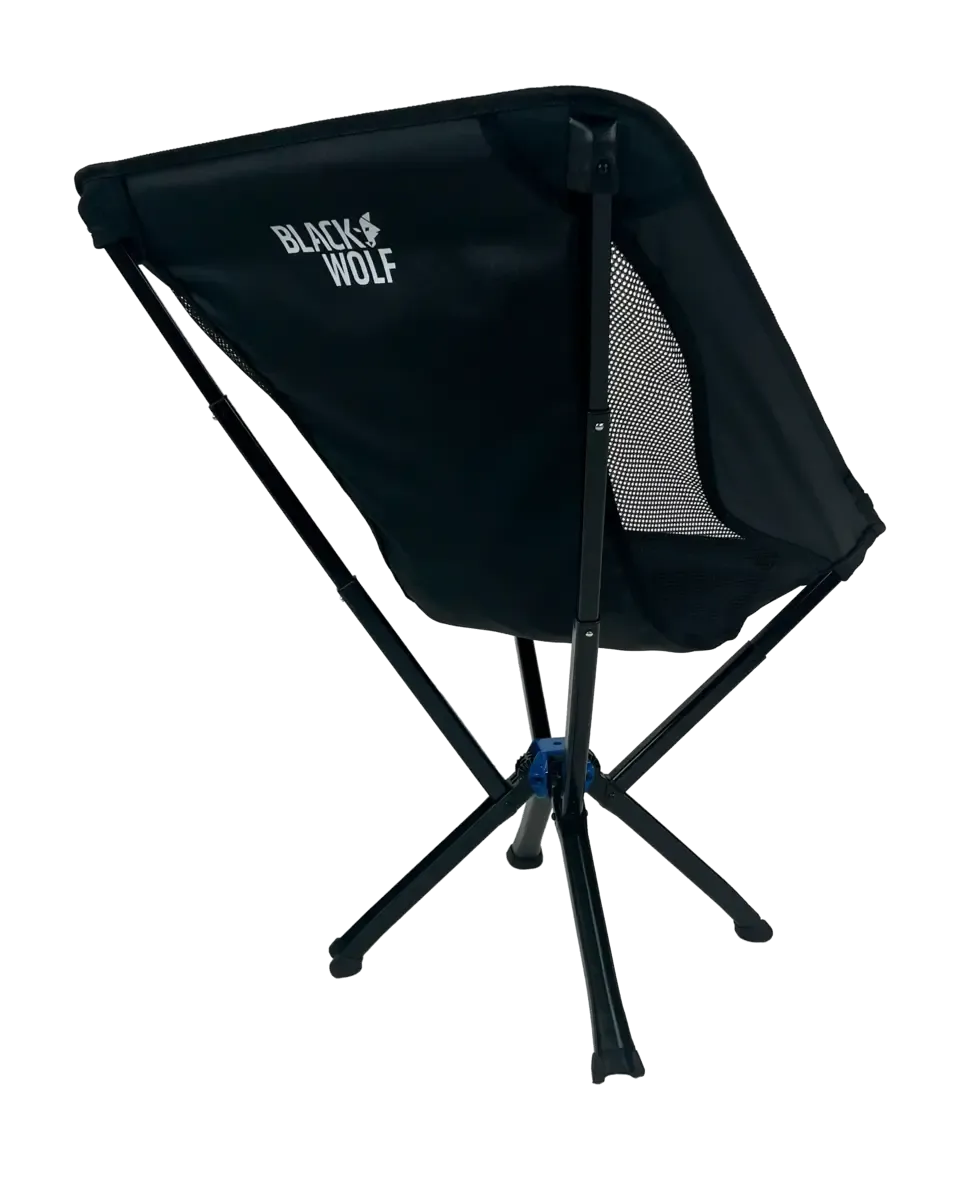 Black Wolf Quick Fold Lightweight Camp Chair