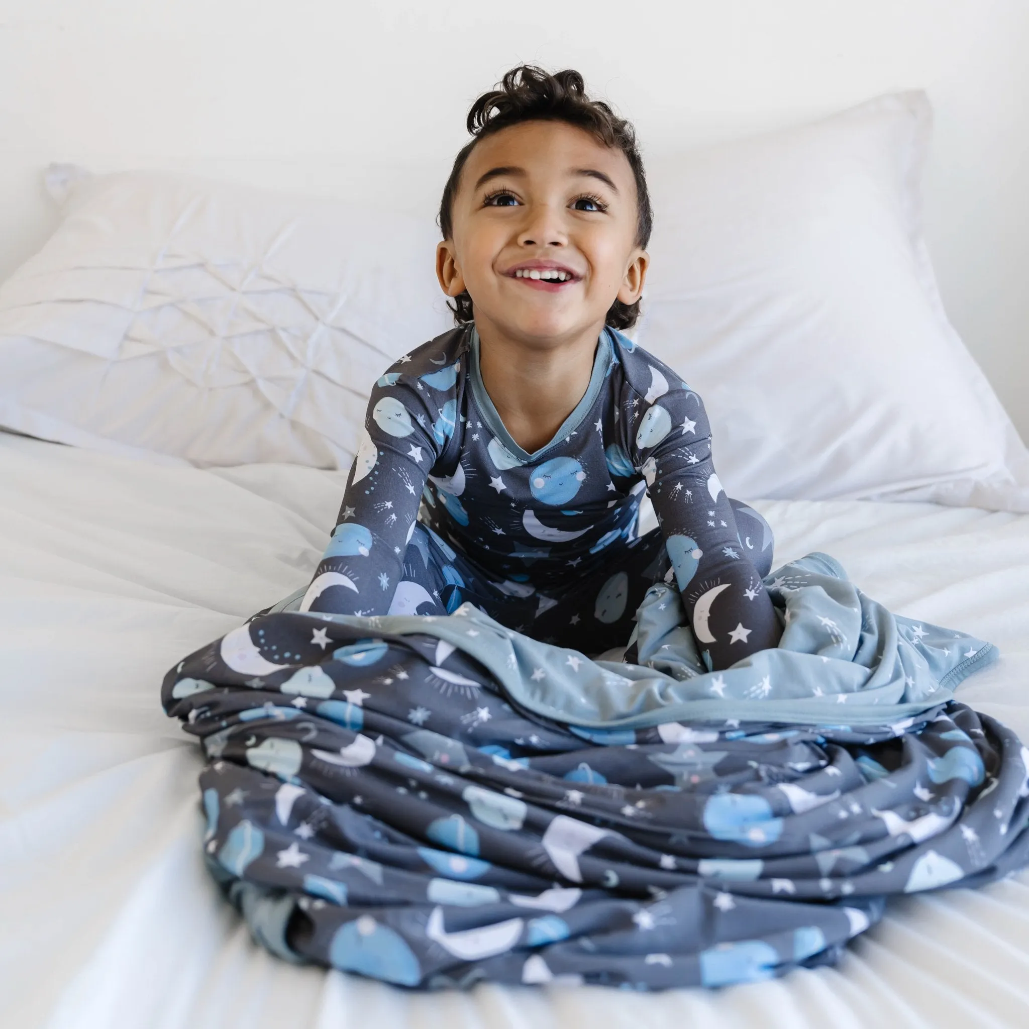 Blue To the Moon & Back Large Cloud Blanket®