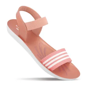 Blue Tyga Womens Ankle Strap Flat Sandals  - BT2702 Peach