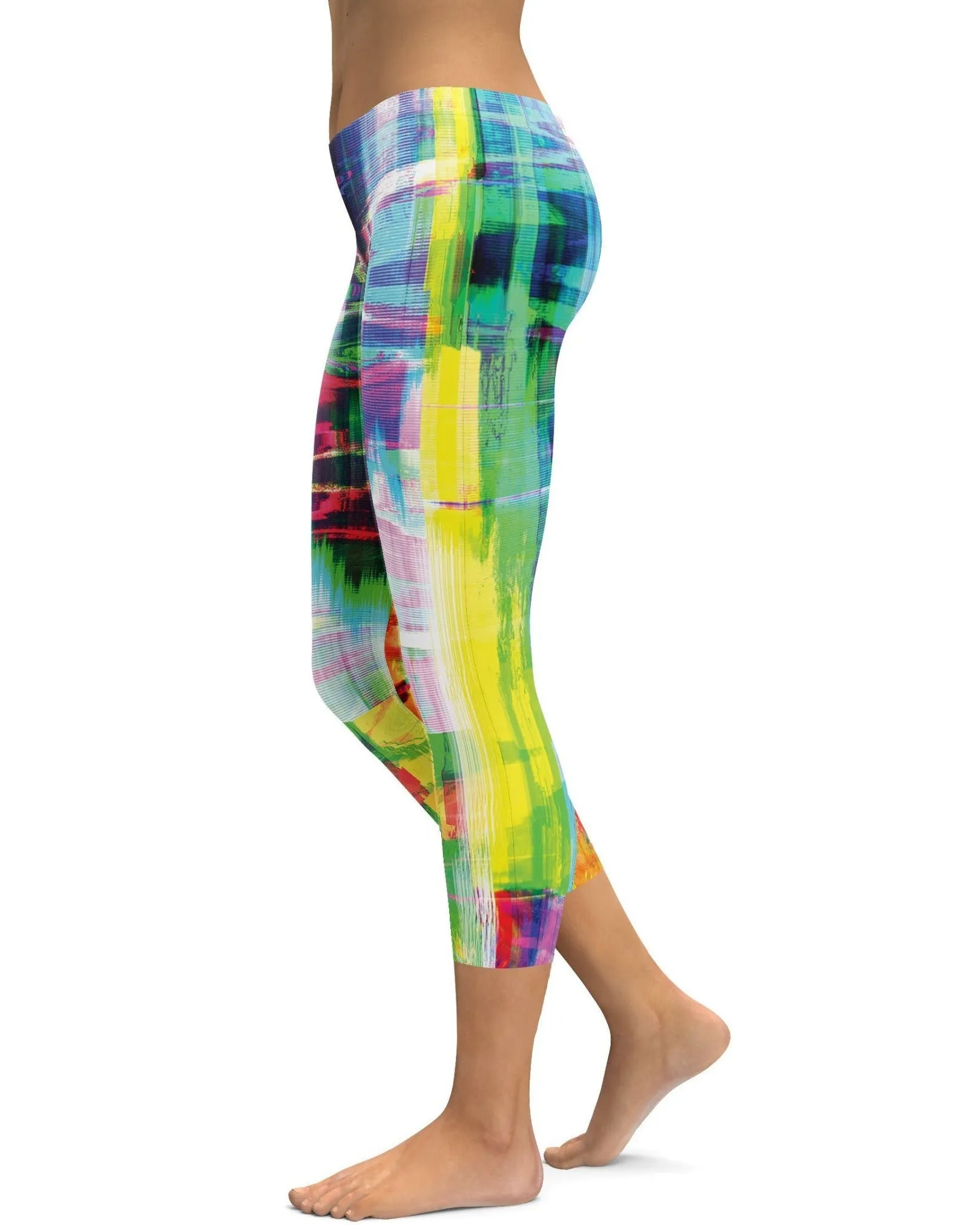 Bright Neon Rave Capris