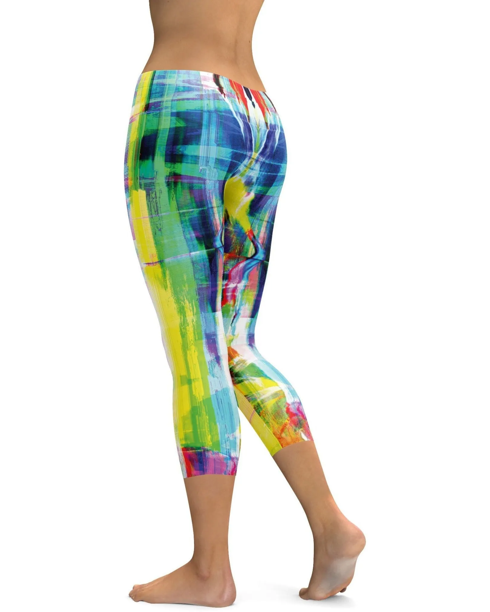 Bright Neon Rave Capris