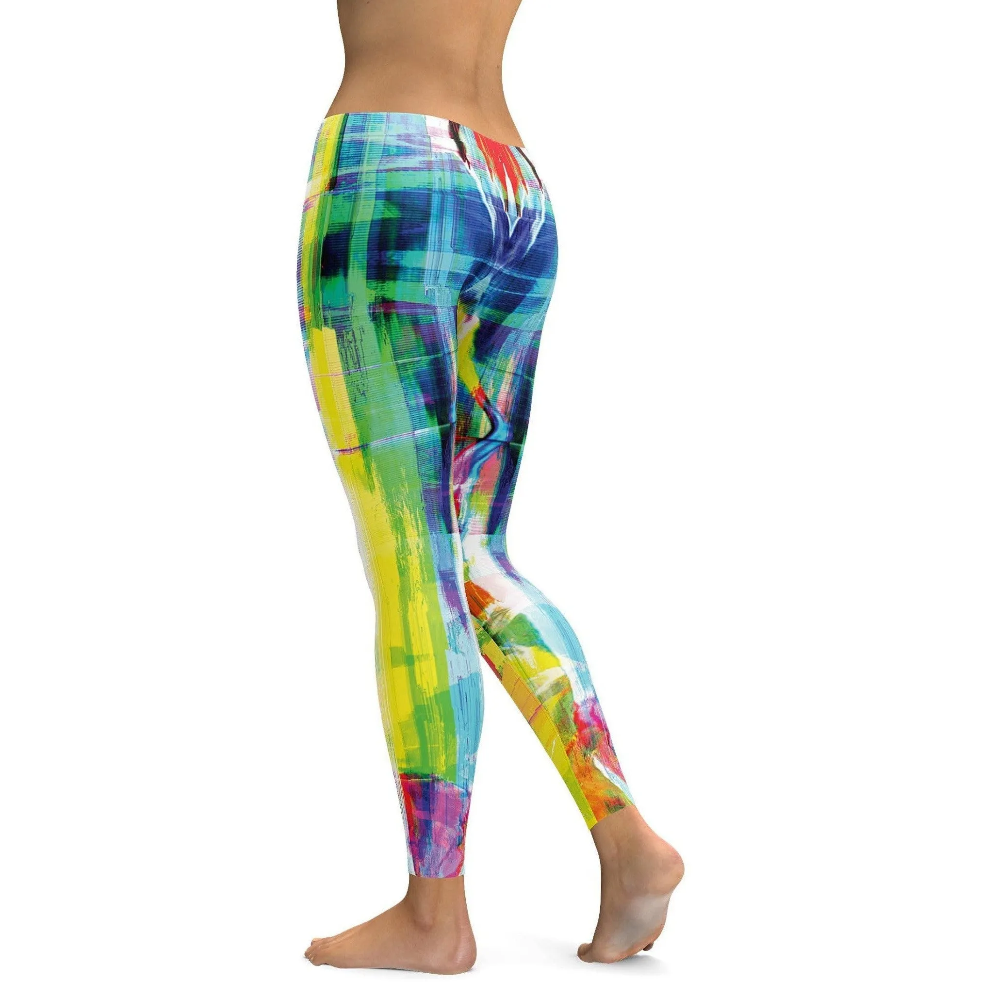 Bright Neon Rave Leggings