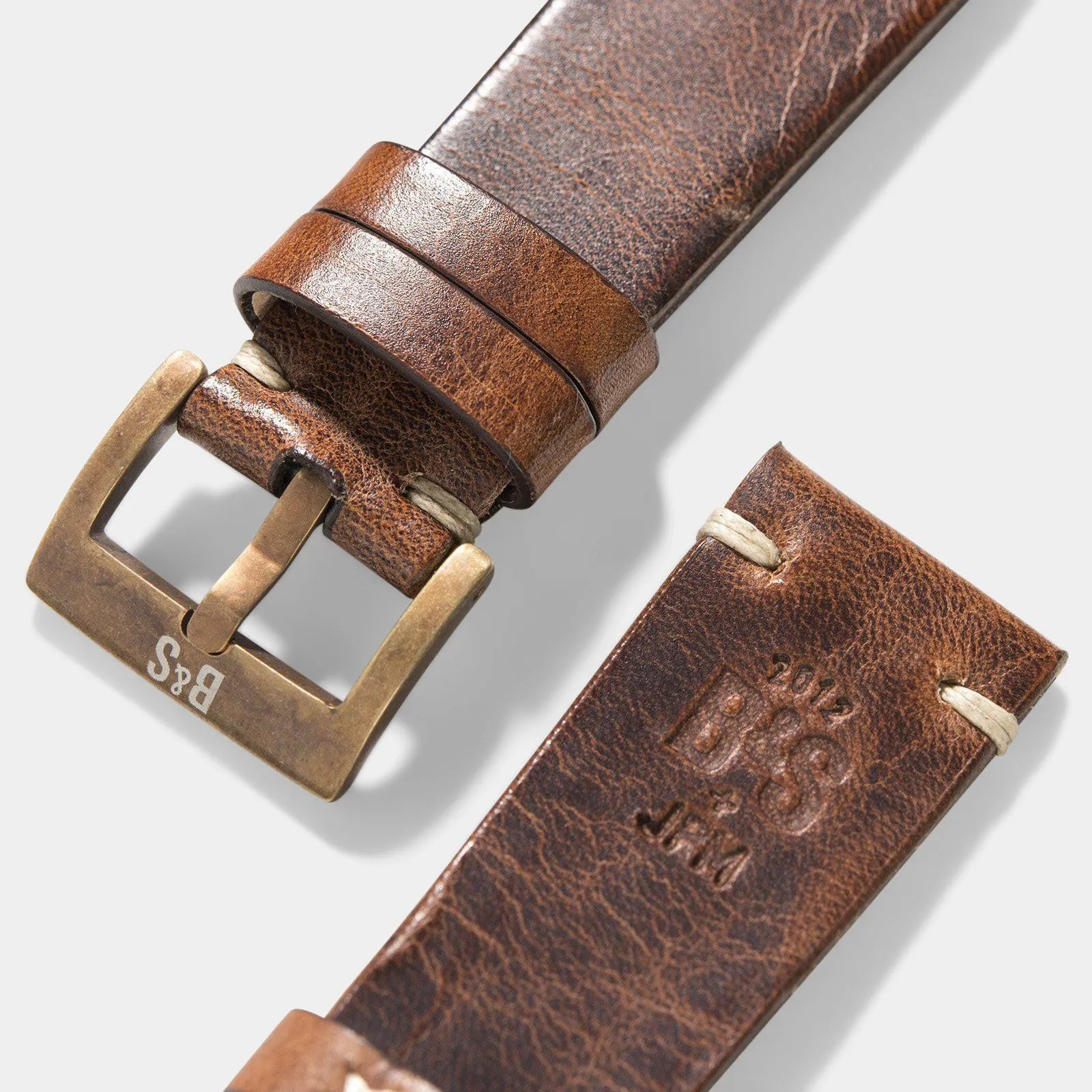 Bronze Perfect Match Siena Leather Watch Strap