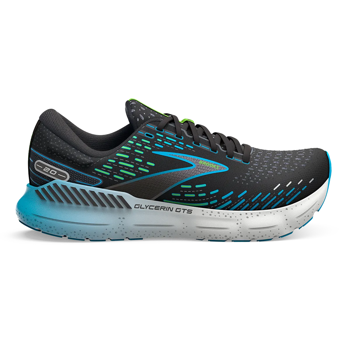 Brooks Glycerin GTS 20 - Black - Hawaiian Ocean - Green