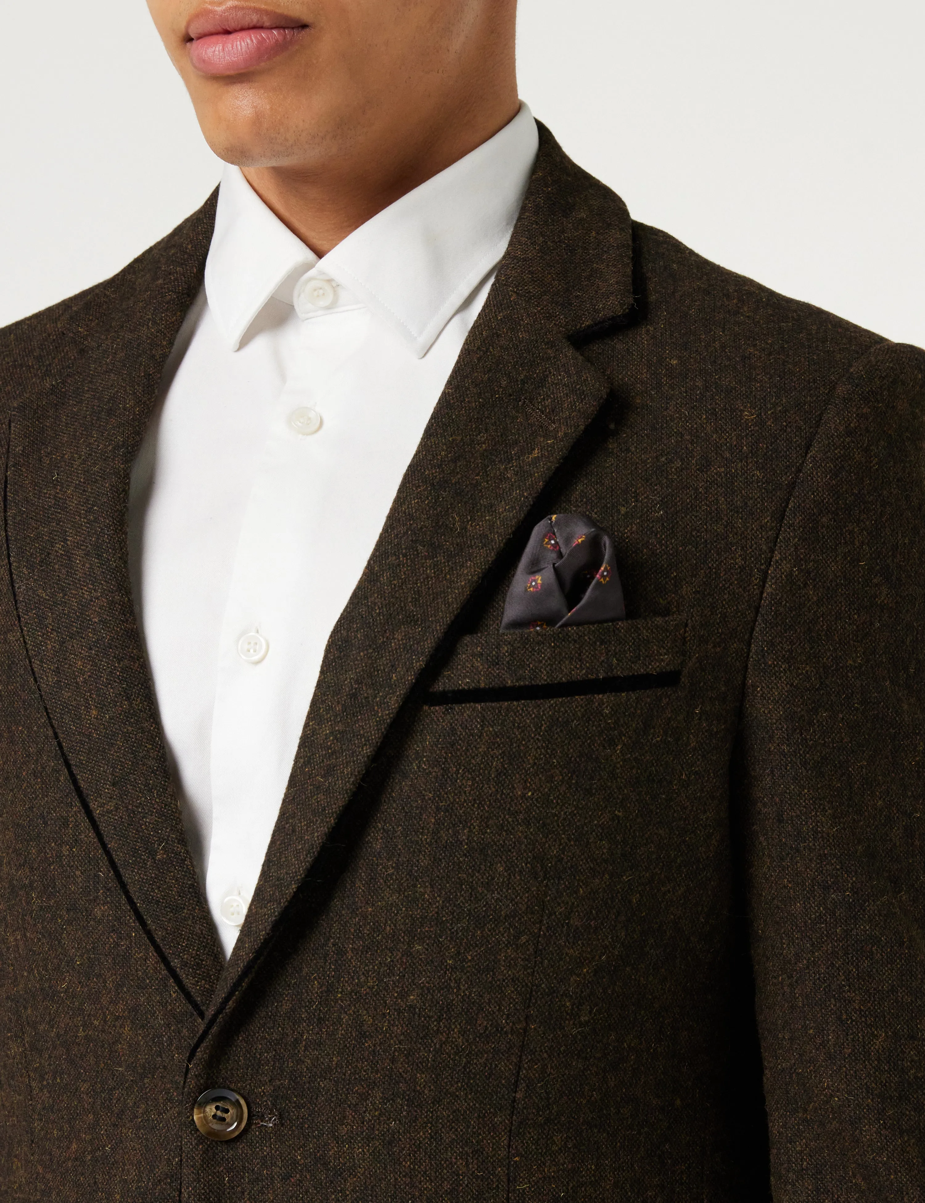 DANE - TWEED DARK BROWN BLAZER