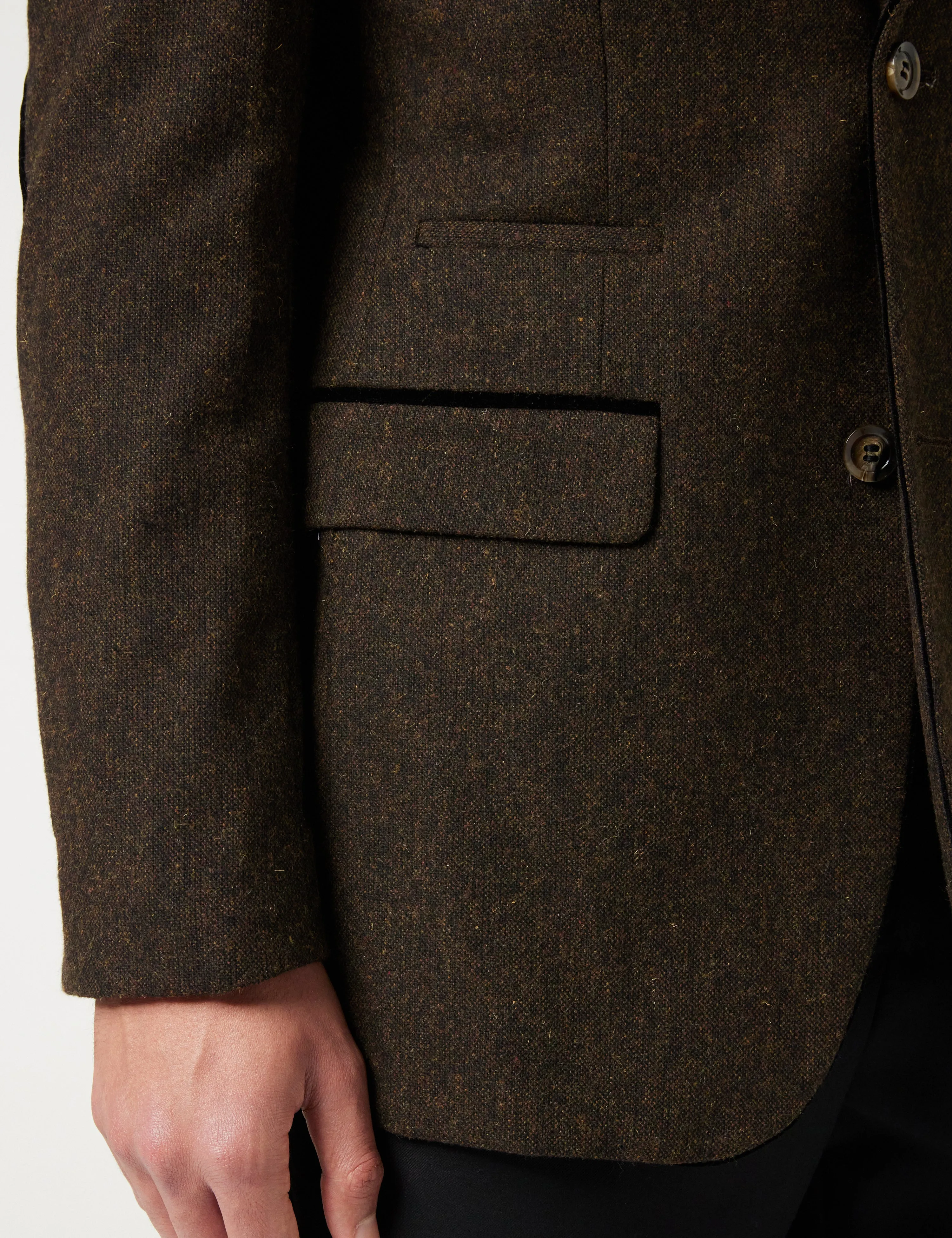 DANE - TWEED DARK BROWN BLAZER