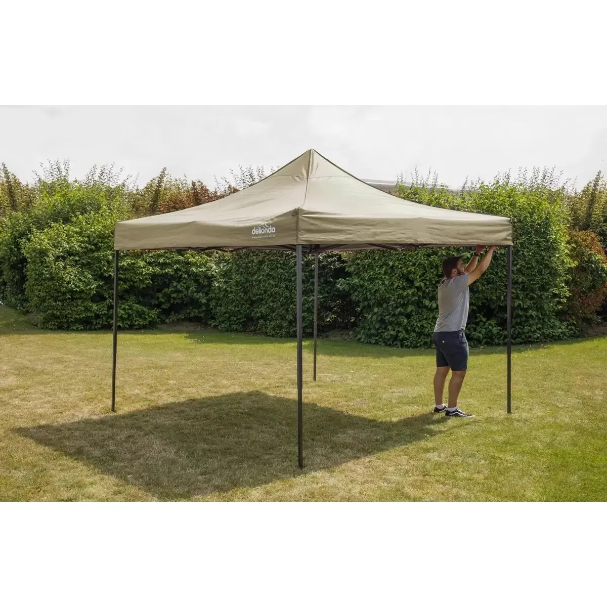 Dellonda DG126 Premium Pop-Up Gazebo Heavy Duty PVC Coated 2x2m