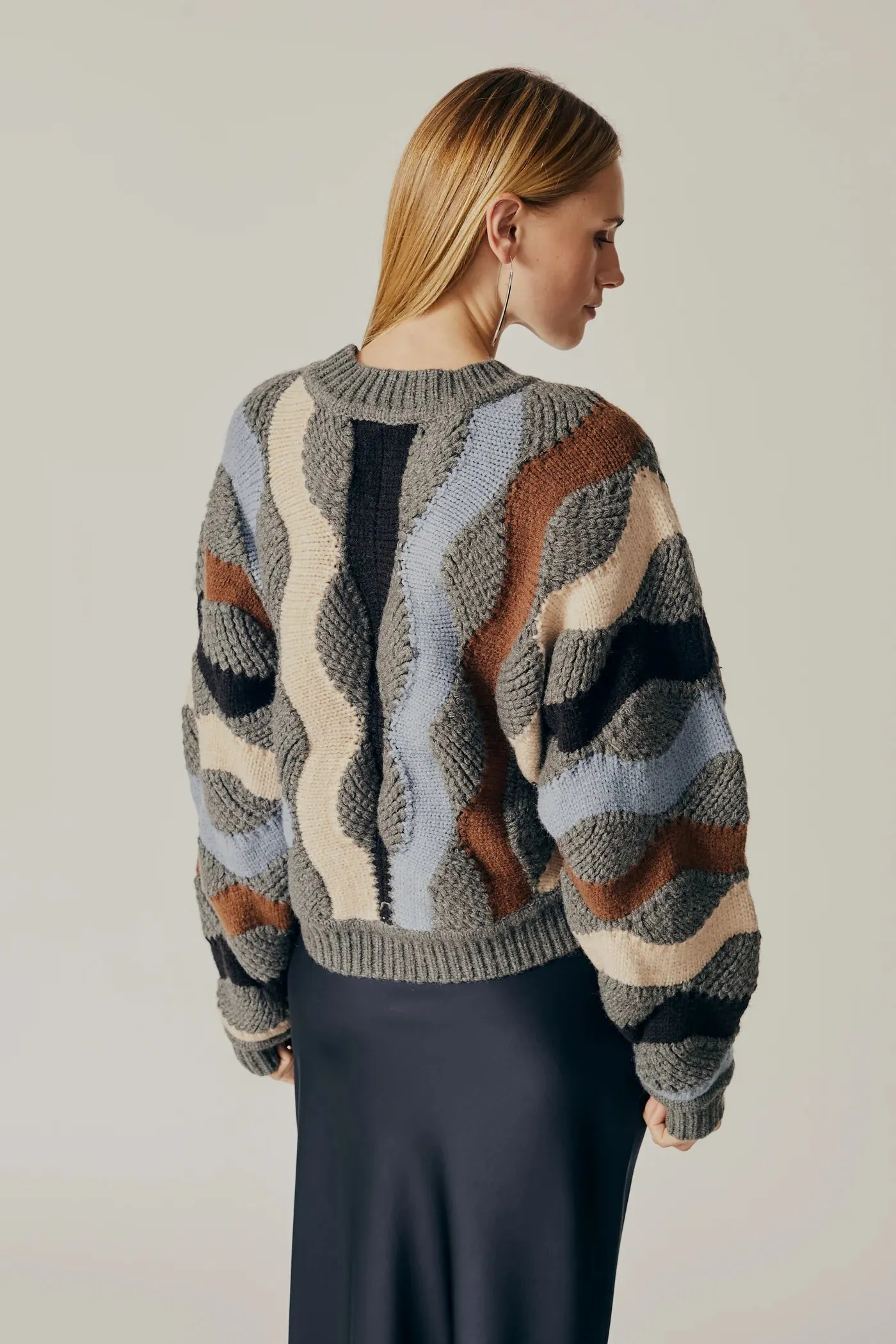 DELUC PIERIS SWEATER - GREY MELANGE