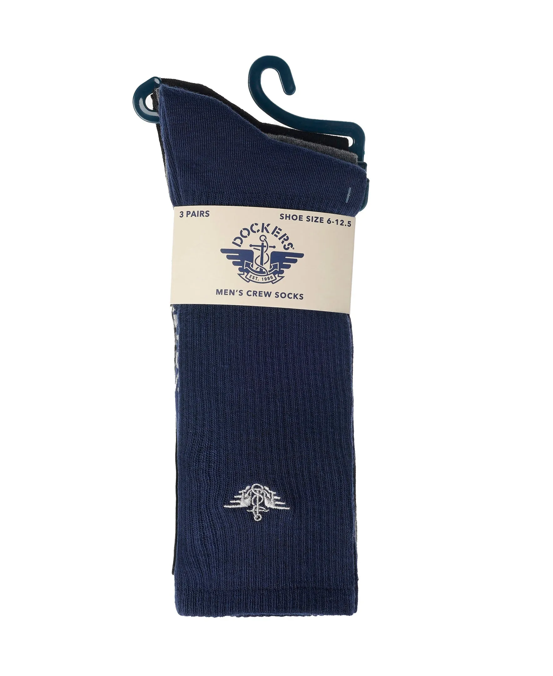 Dockers Men's Performance Socks - 3 and 6 -Pairs Athletic and Dress Crew Socks