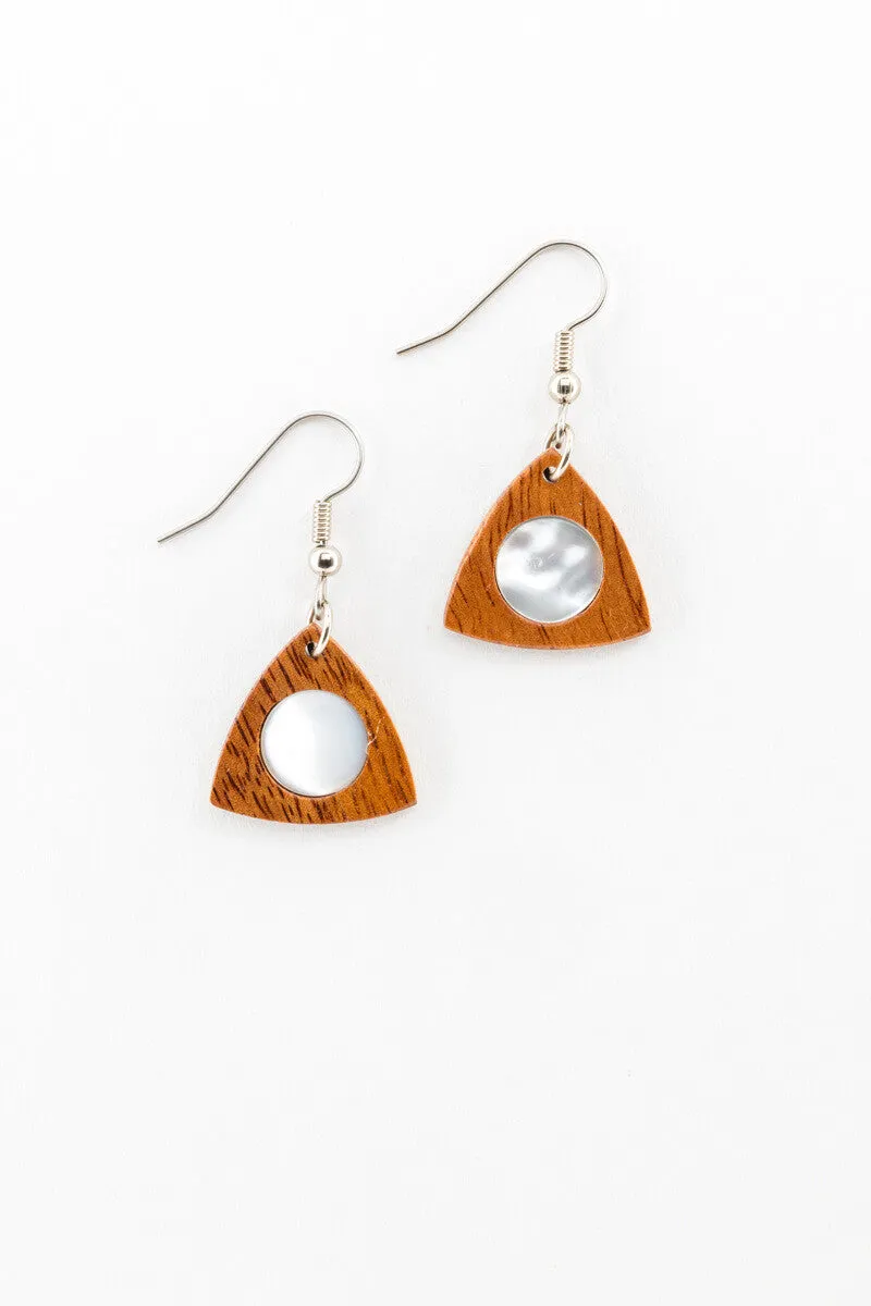 Earrings - Petite Mother of Pearl Fans