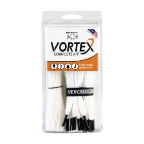 ECD Vortex Semi-Hard Hybrid Lacrosse Mesh and Hero Strings Complete Stringing Kit