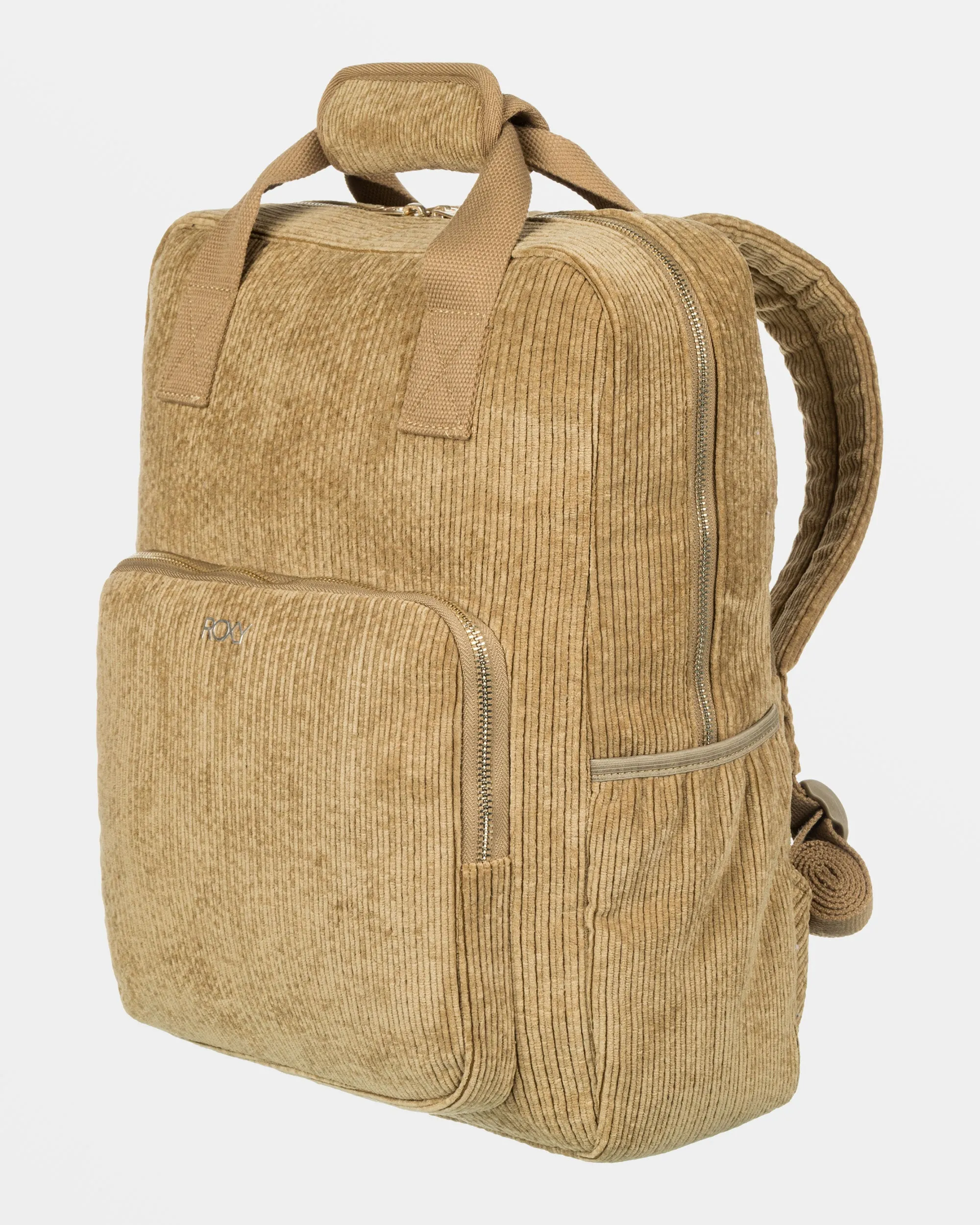 Feeling Good Small Corduroy Backpack - Oil Green