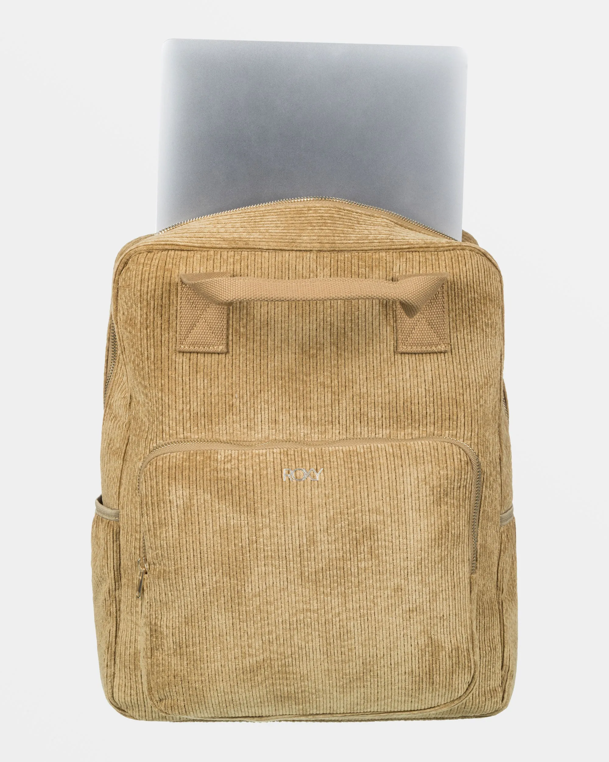 Feeling Good Small Corduroy Backpack - Oil Green