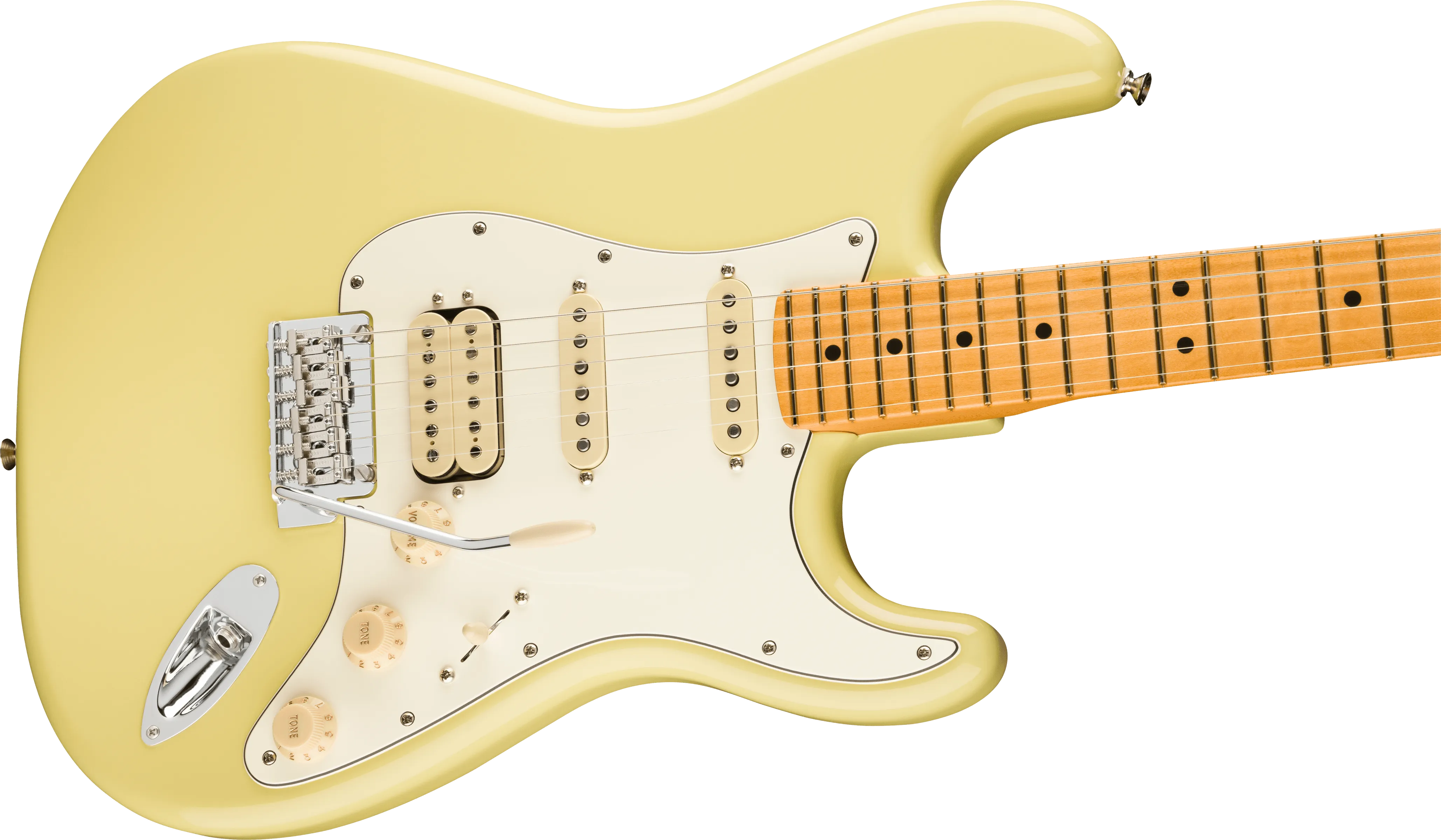 Fender Player II Stratocaster HSS Maple FB, Hialeah Yellow