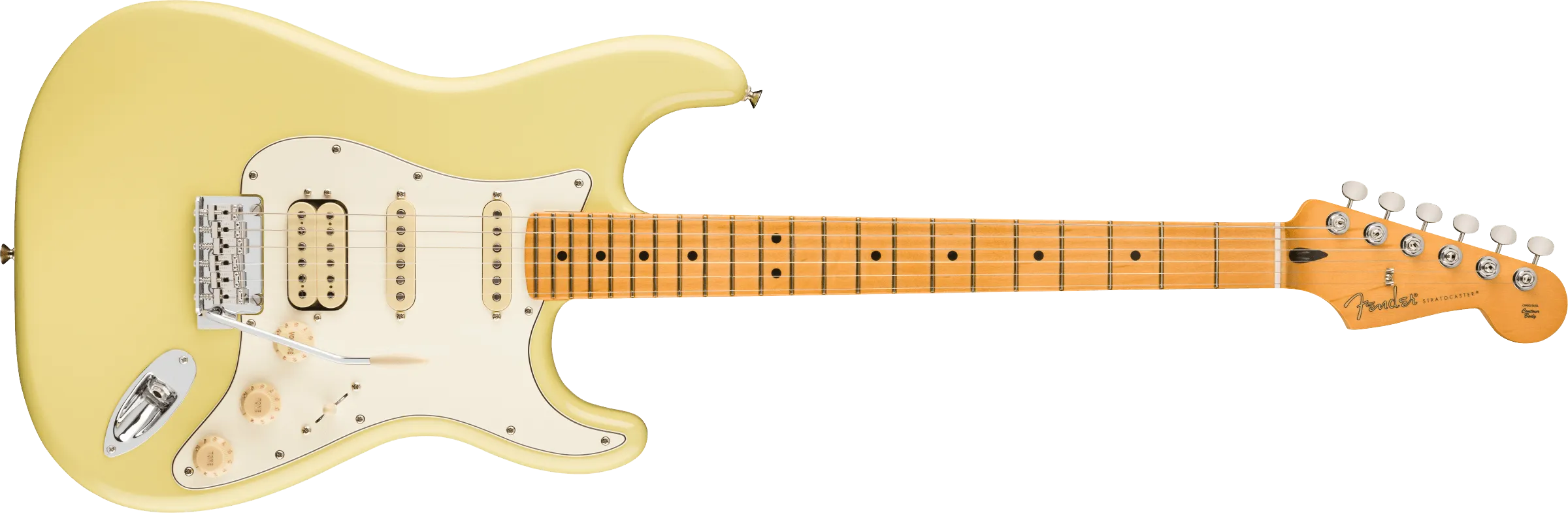 Fender Player II Stratocaster HSS Maple FB, Hialeah Yellow