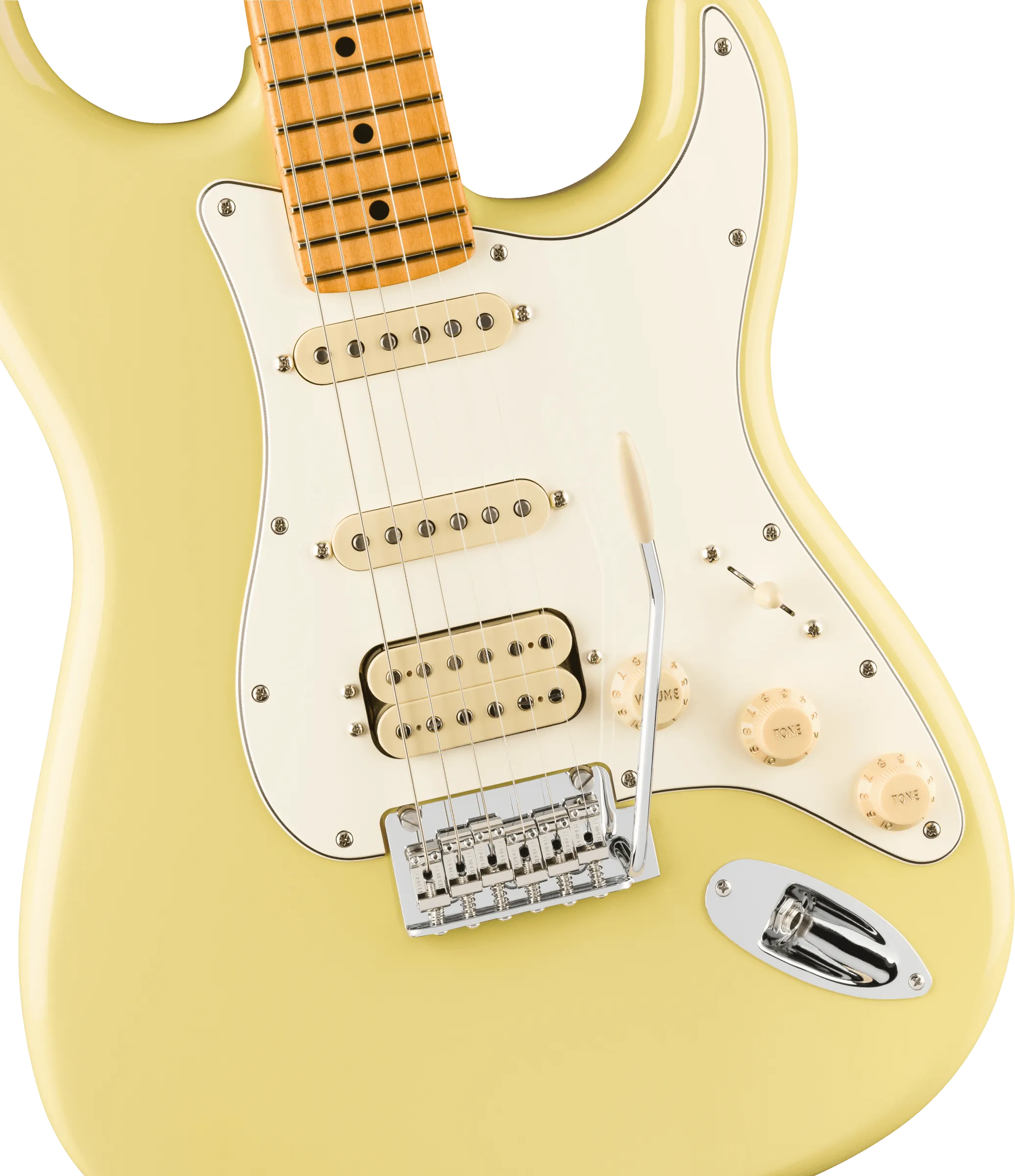 Fender Player II Stratocaster HSS Maple FB, Hialeah Yellow