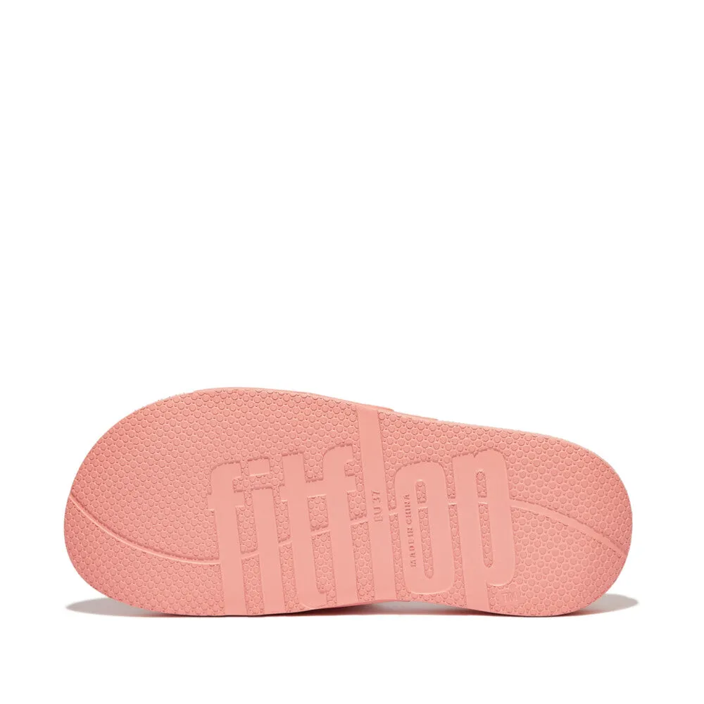 FitFlop iQushion Two Bar Buckle Slides Coral