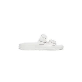 FitFlop iQushion Two Bar Buckle Slides White