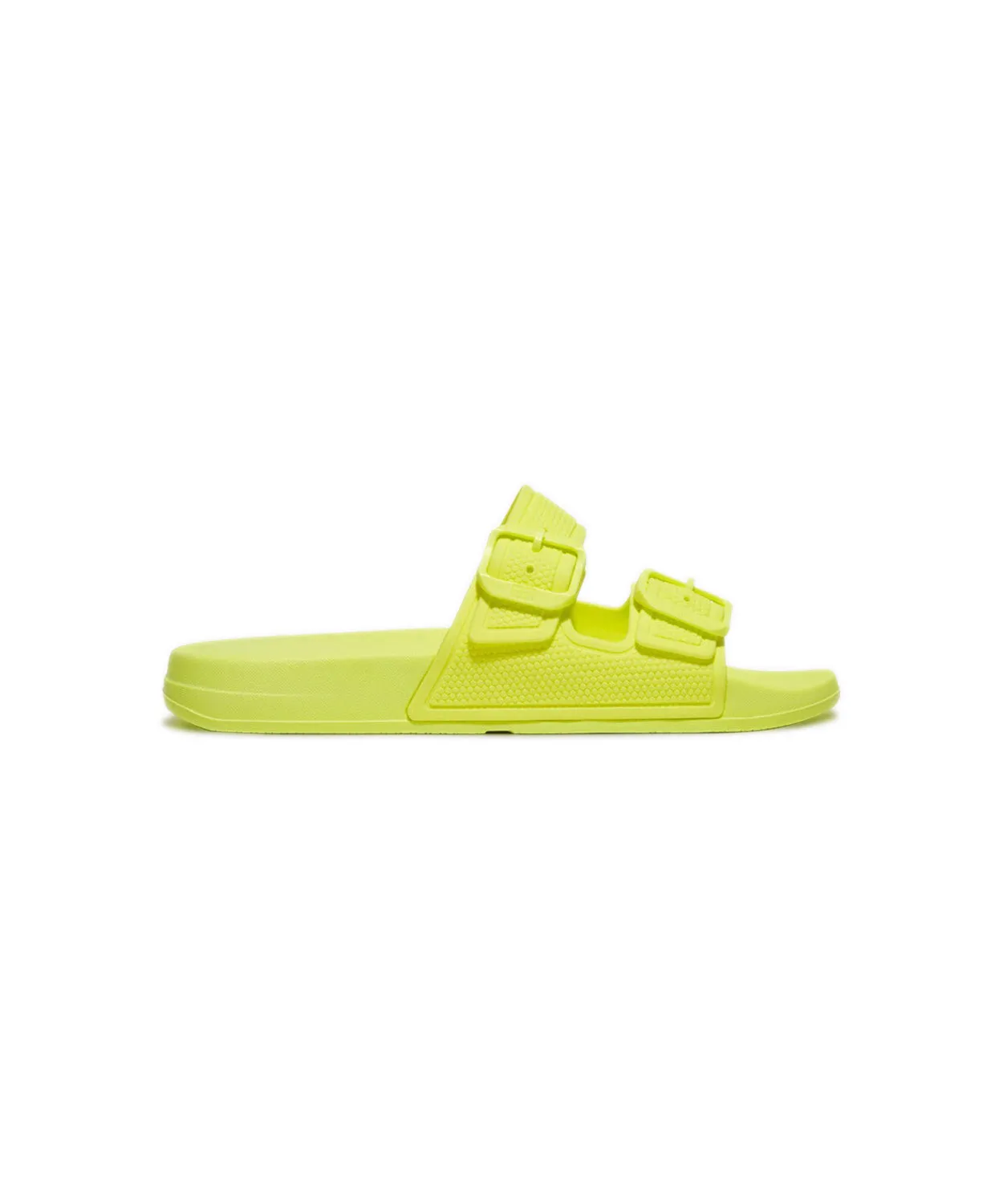 FitFlop iQushion Two Bar Buckle Slides Yellow