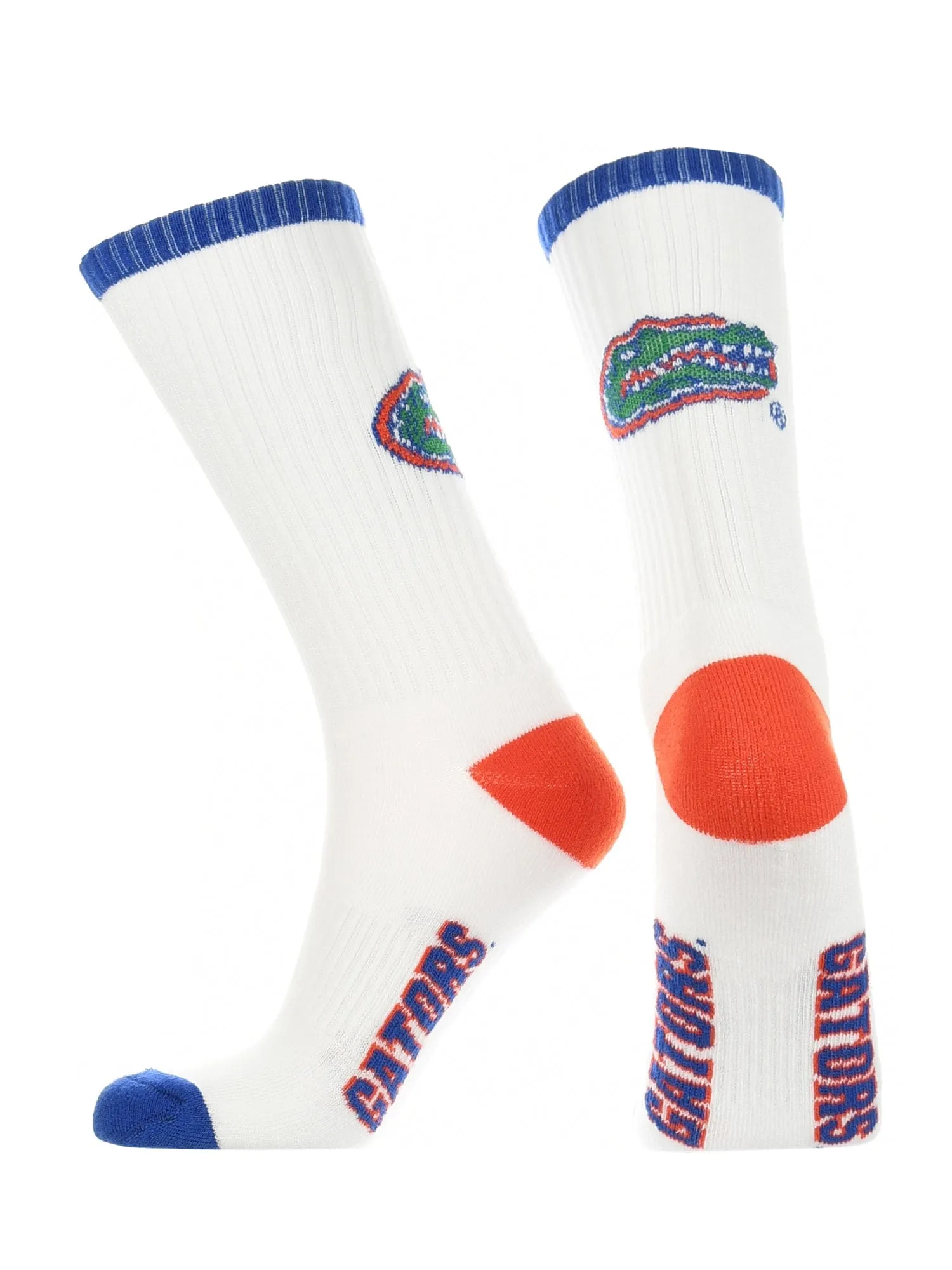 Florida Gators Socks Basic Crew White Socks