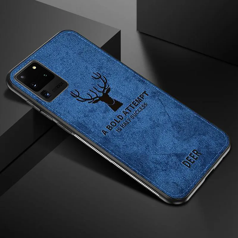 Galaxy S20 Ultra Deer Pattern Inspirational Soft Case