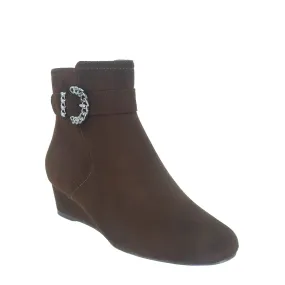 Gandan Wedge Bootie with Memory Foam