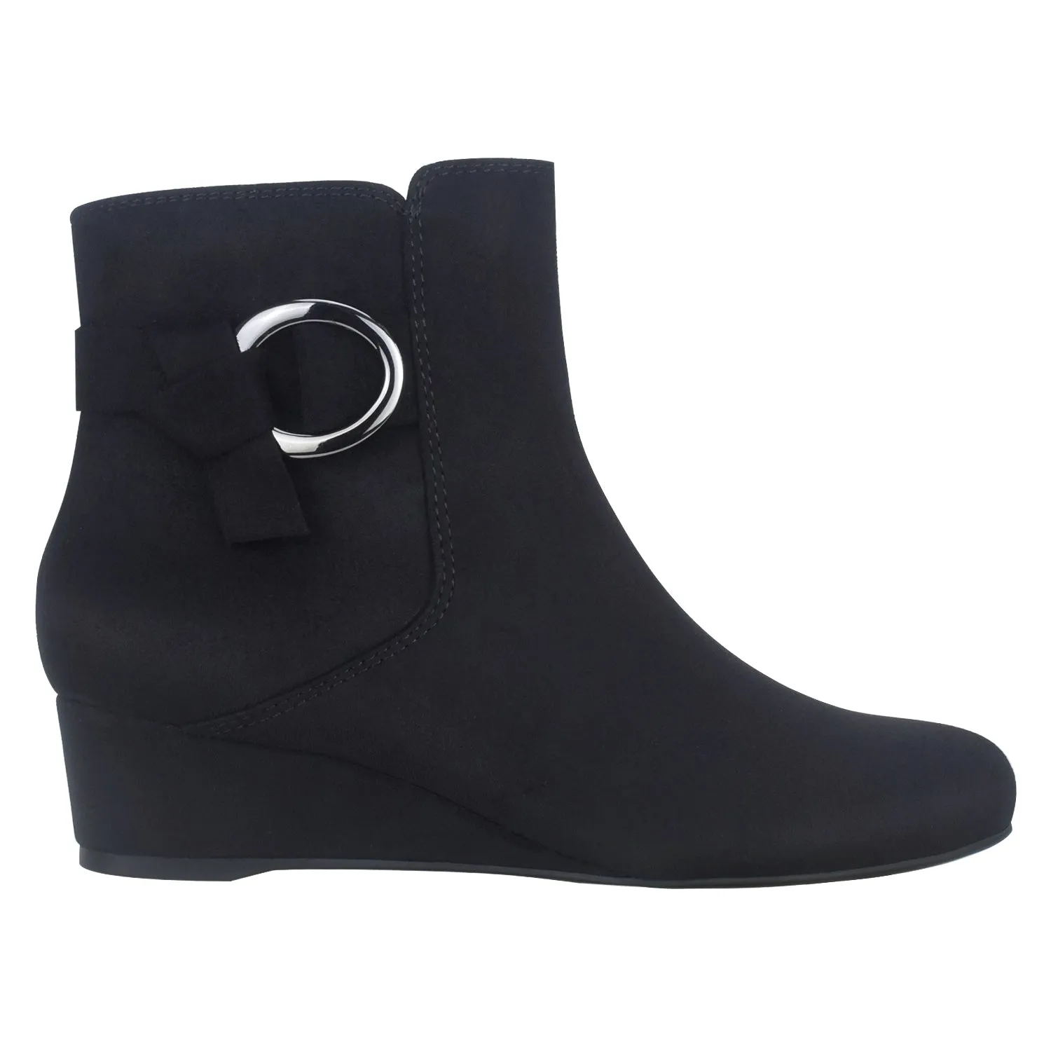 Gasha Wide Width Wedge Bootie with Memory Foam