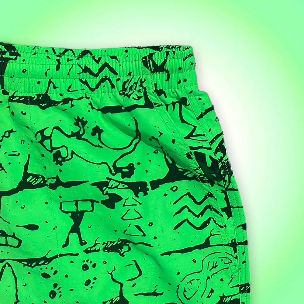 Gecko Wall - Neon Green Beach Runners (Unisex)