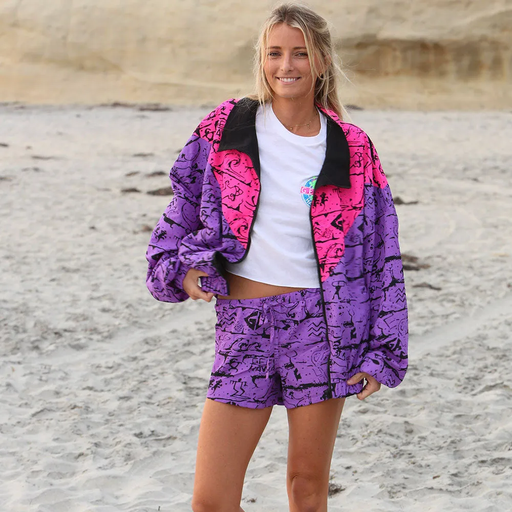 Gecko Wall - Neon Purple Beach Runners (Unisex)