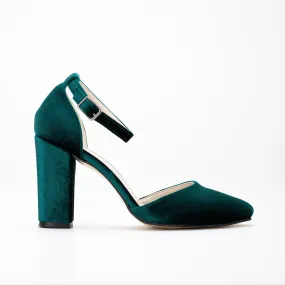 Gisele - Emerald Green Wedding High Heels