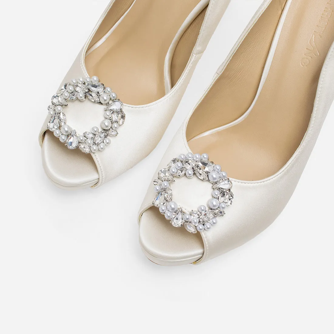 Heart Of Eternity Rose Wedding Heels