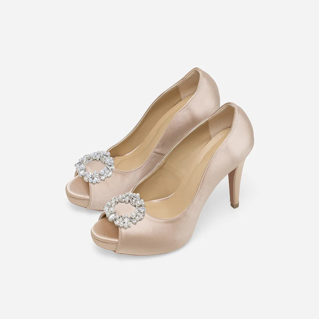 Heart Of Eternity Rose Wedding Heels