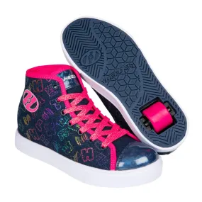 Heelys Veloz Blue Denim/Hot Pink/Rainbow